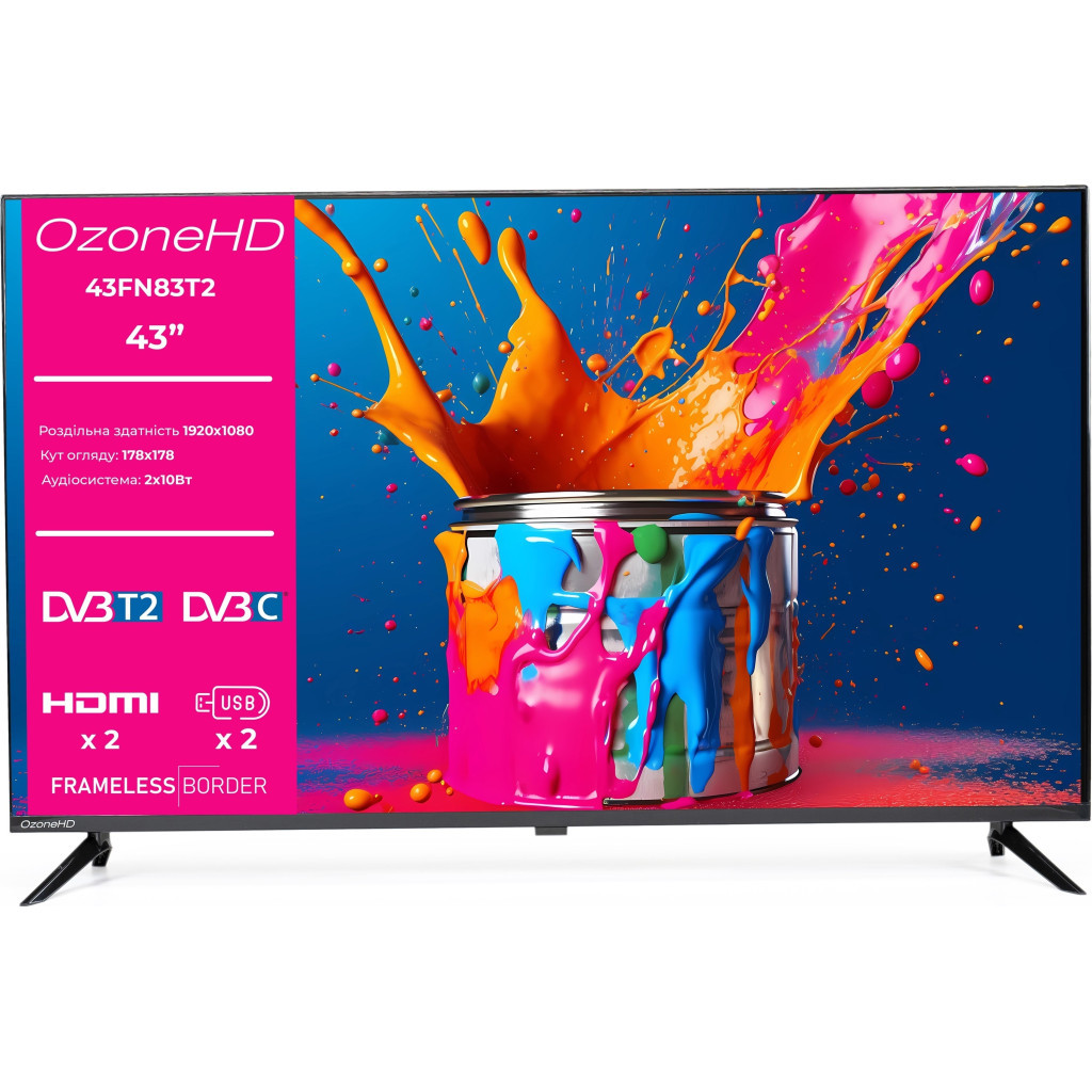 Телевізор Ozonehd 43FN83T2 - зображення 1