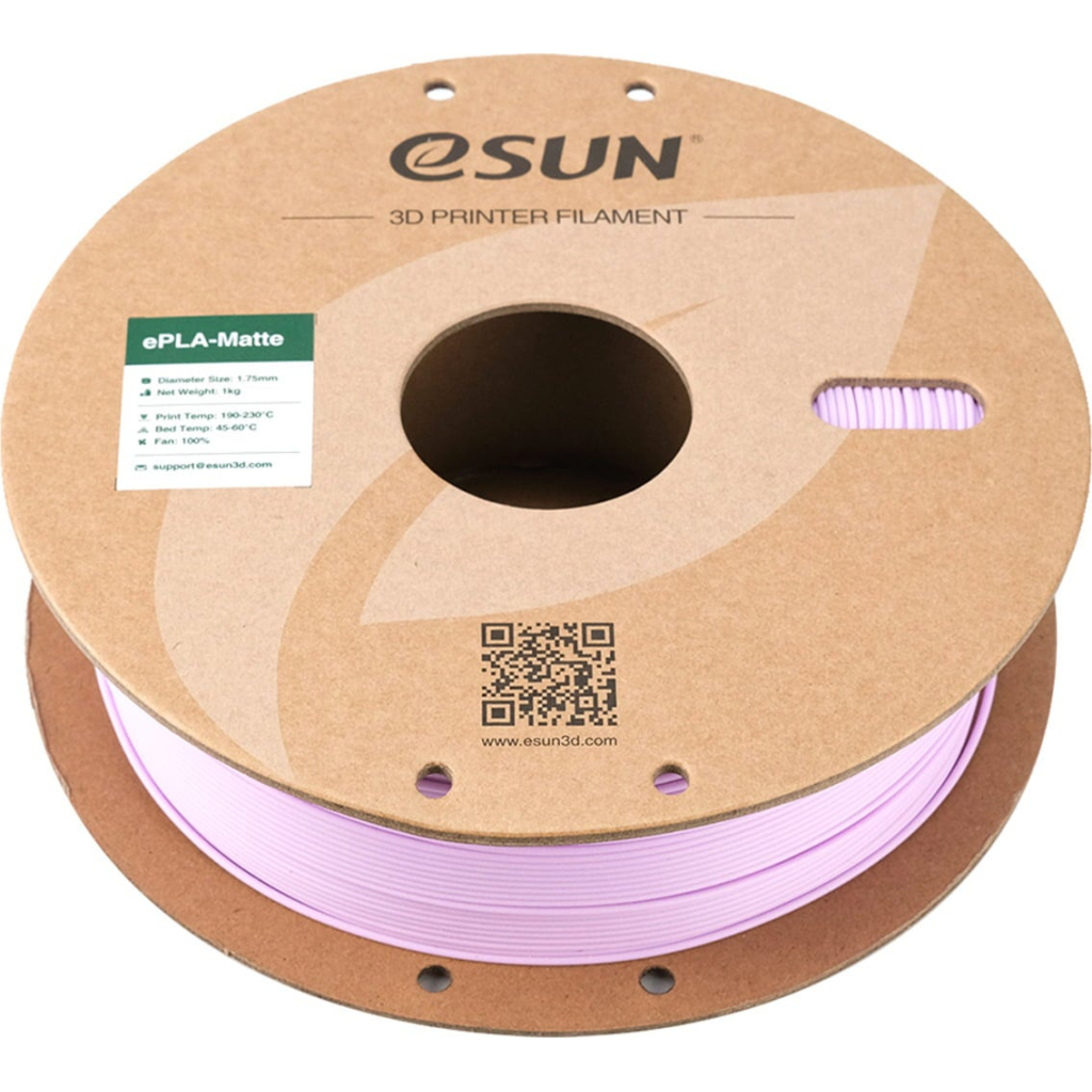 Пластик для 3D-принтера eSUN ePLA-Matte, 1,75мм, 1кг, lilac (ePLA-Matte-P175L1) - зображення 3