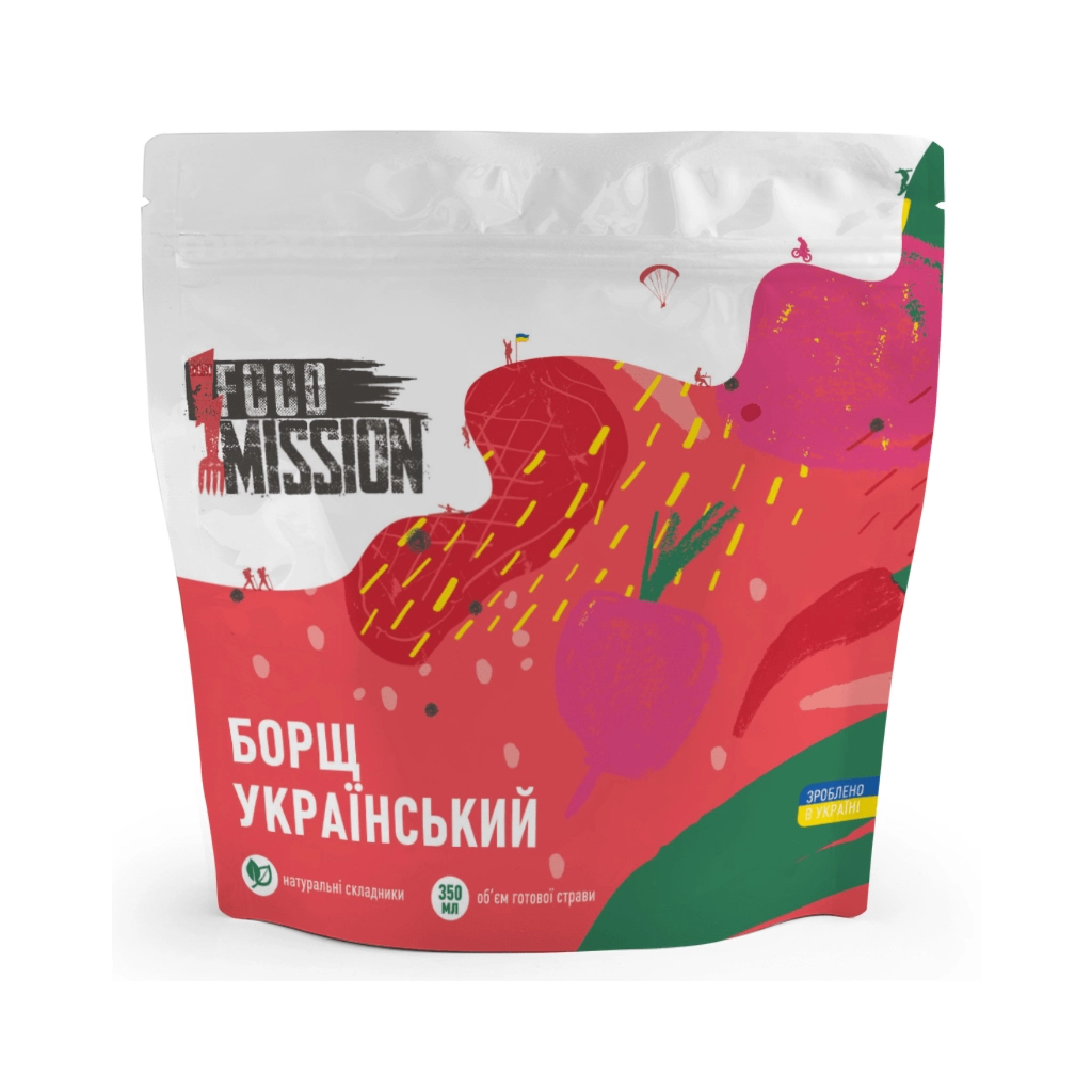 Їжа швидкого приготування Food Mission Борщ Український 40 г (fm.30689) - зображення 1