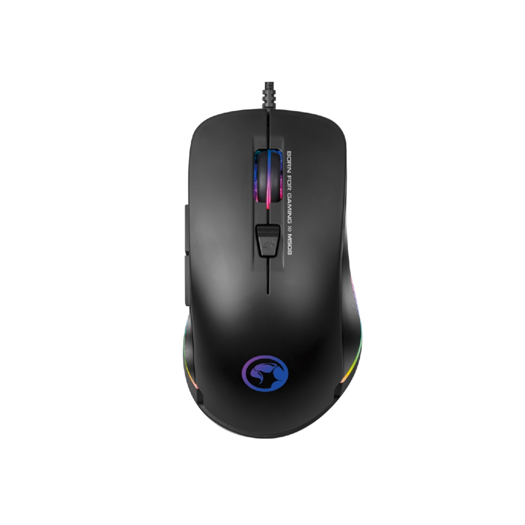 Мишка Marvo M508 Multi-LED USB Black - зображення 1
