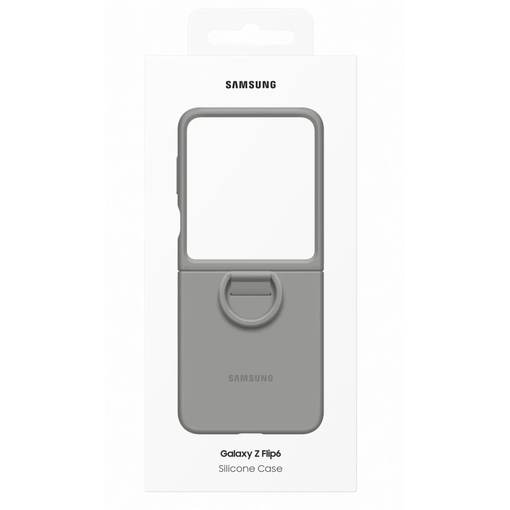 Чохол до мобільного телефона Samsung Silicone Cover with Ring Samsung Galaxy Flip 6 Gray (EF-PF741TJEGUA) - зображення 7