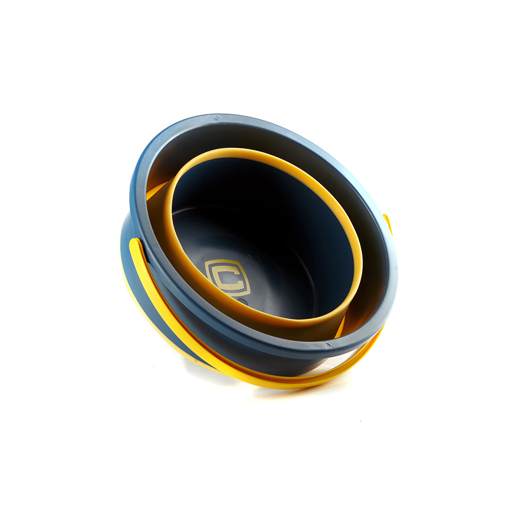 Відро складне СИЛА силіконове 10 л orange-black (961002) - зображення 5