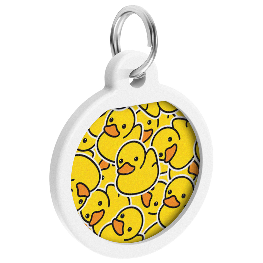 Адресник для тварин WAUDOG Smart ID з QR паспортом "Качечки", коло 25 мм (0625-0204) - зображення 2