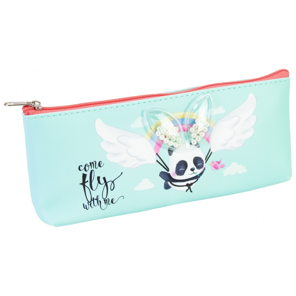 Пенал Cool For School з перлинами 1 відділення бірюзовий (CF87025) - зображення 1