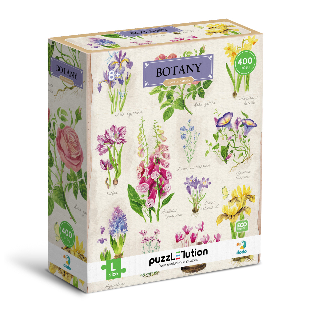 Пазл DoDo Easy-L Ботаніка. Квітковий сад (300614) - picture 1