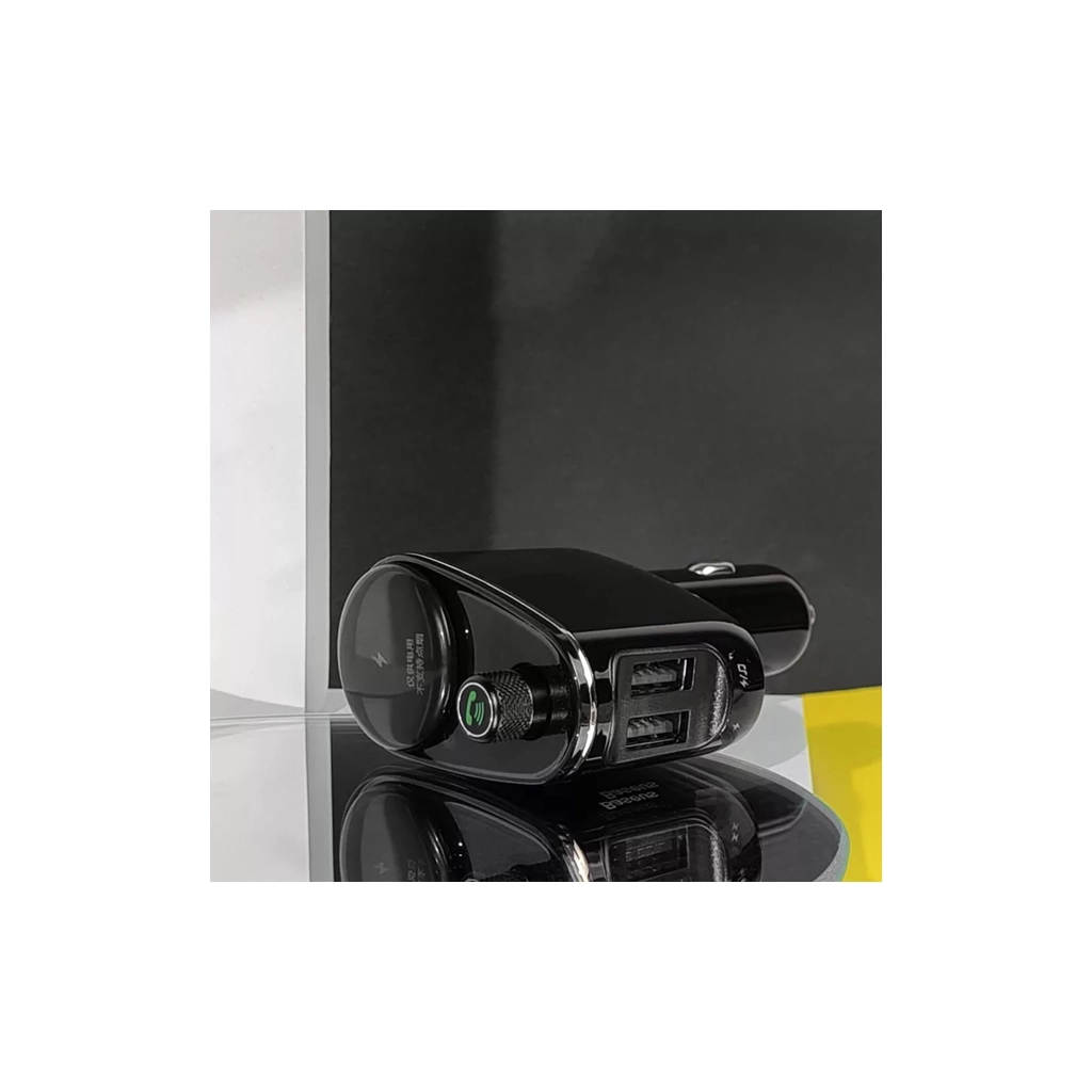 FM модулятор Baseus FM Launcher Locomotive 3.4 A 2 USB (CCHC000001) - зображення 8