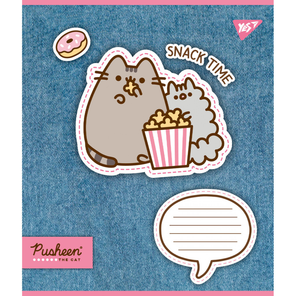 Зошит Yes Pusheen. Snack time 12 аркушів лінія (767229) - зображення 2