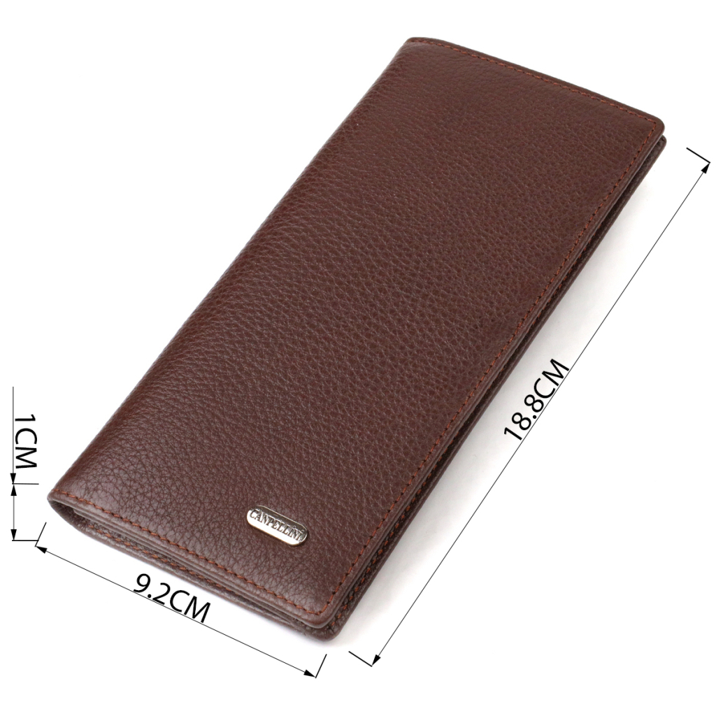 Гаманець Canpellini З натуральної шкіри Коричневий (21904) - зображення 3