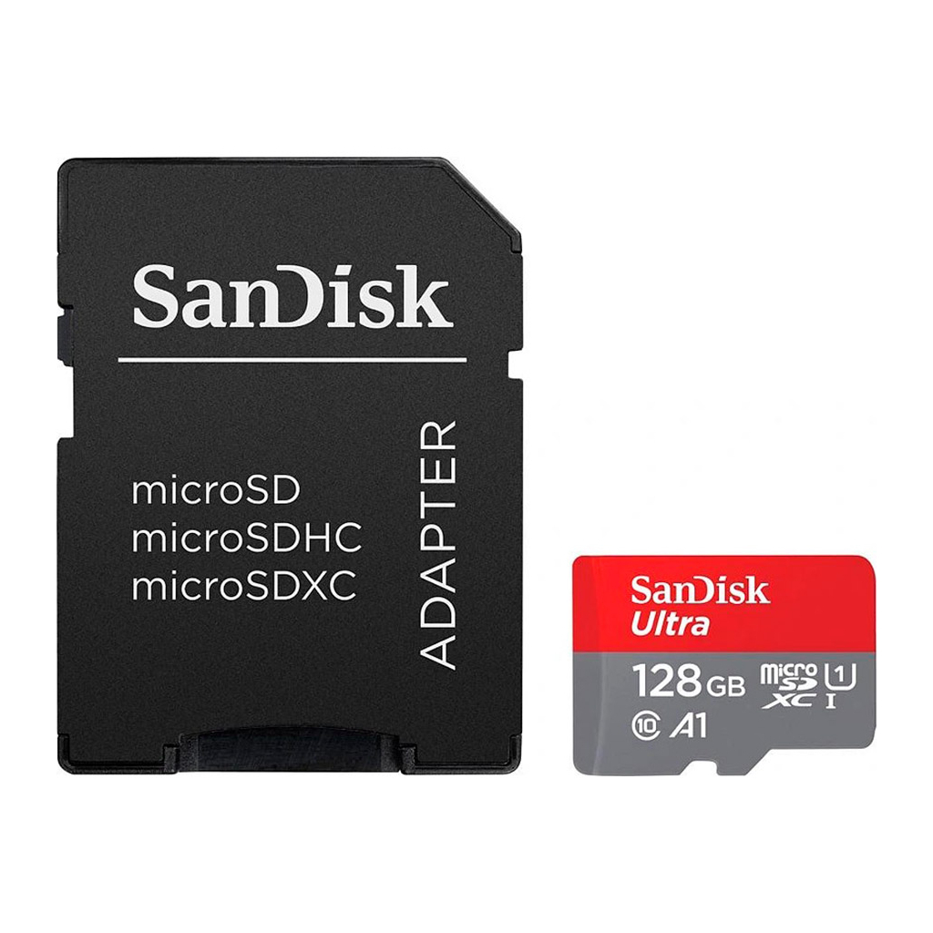 Карта пам'яті SanDisk 128GB microSD class 10 UHS-I Ultra (SDSQUAB-128G-GN6MA) - зображення 1