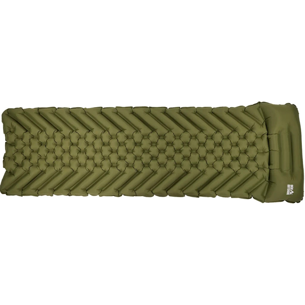 Туристичний килимок Skif Outdoor Bachelor Ultralight 190 x 55 x 5 cm Olive (SOBMOL) - зображення 1