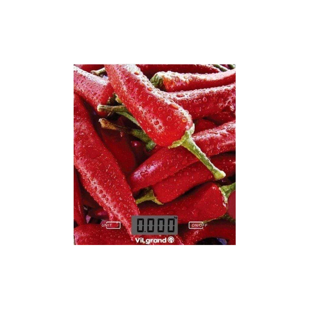 Ваги кухонні Vilgrand VKS-525 Peppers - зображення 3