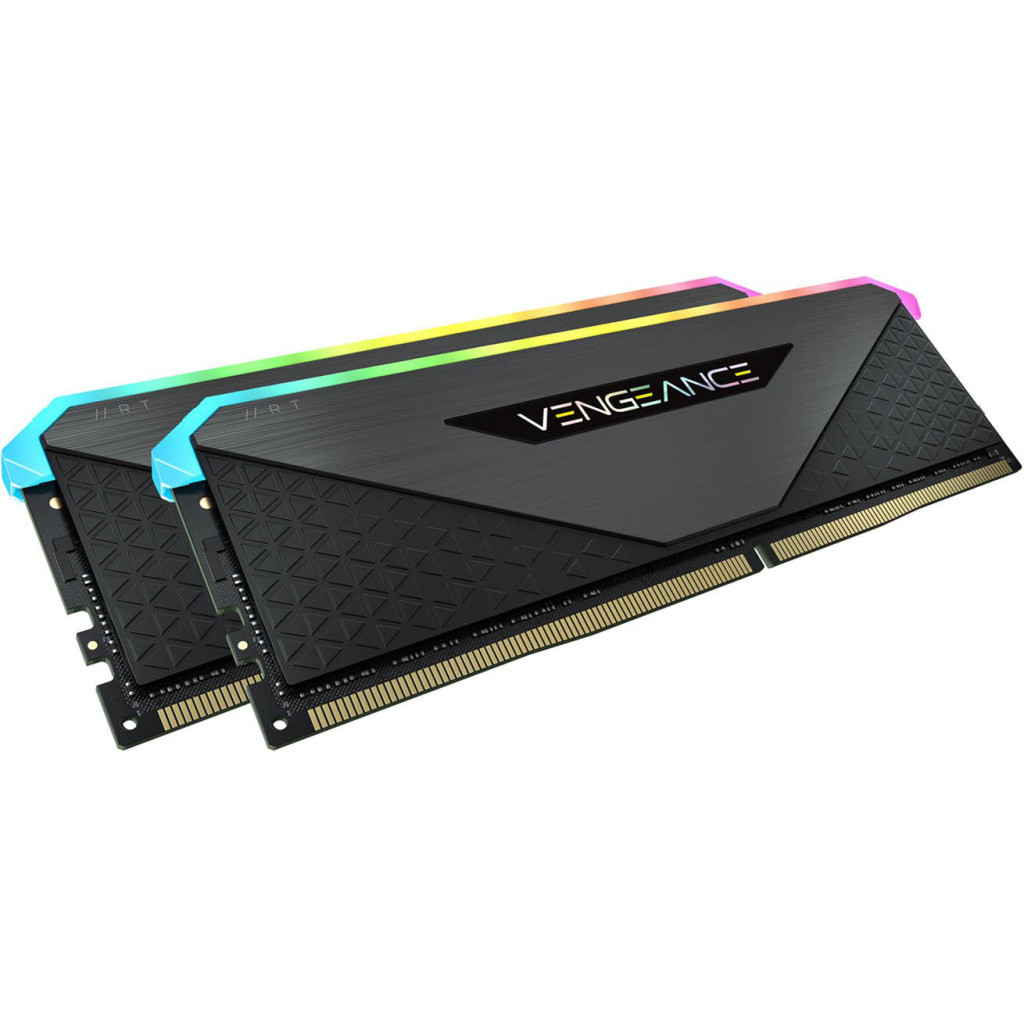 Модуль пам'яті для комп'ютера DDR4 32GB (2x16GB) 3600 MHz Vengeance RGB RT Black Corsair (CMN32GX4M2Z3600C18) - зображення 3