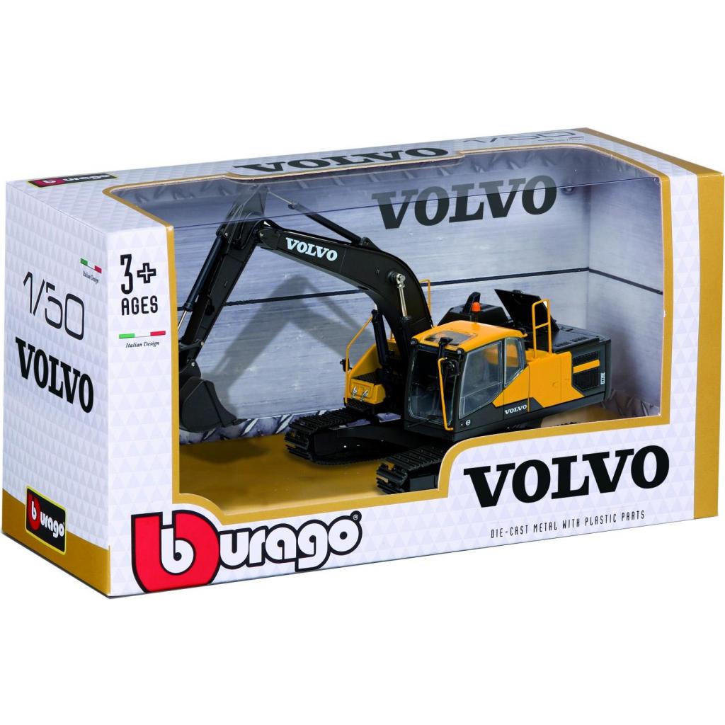 Спецтехніка Bburago Екскаватор Volvo EC220E (18-32086) - зображення 4