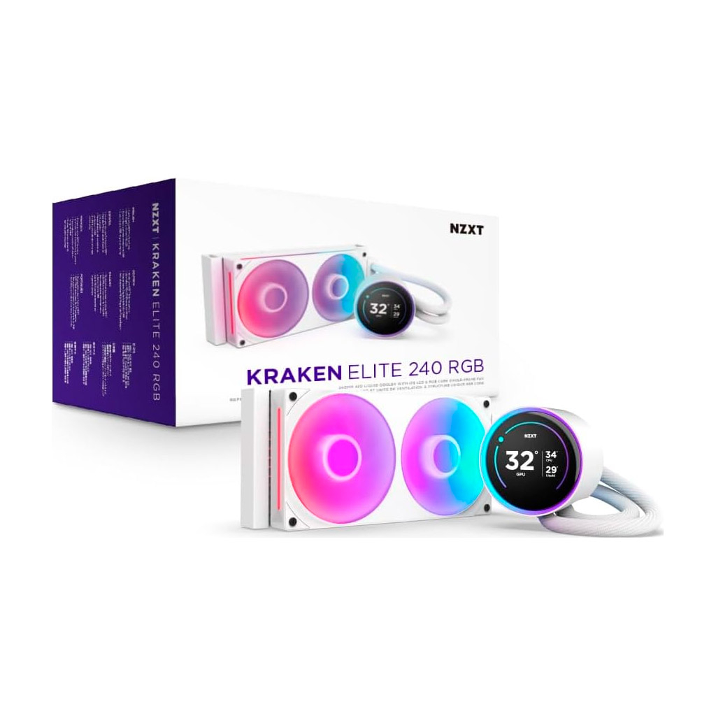 Система рідинного охолодження NZXT Kraken Elite RGB 240mm AIO (RL-KR24E-W2) - зображення 7