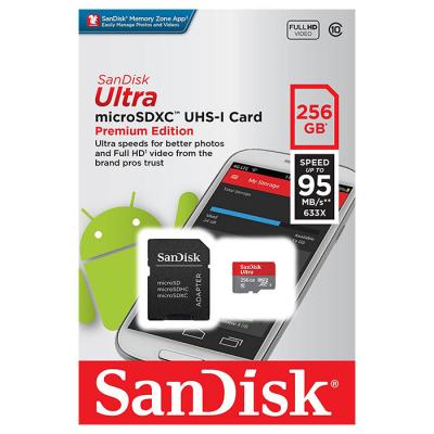 Карта пам'яті SanDisk 256GB microSDXC class 10 UHS-I Ultra (SDSQUNI-256G-GN6MA) - зображення 3