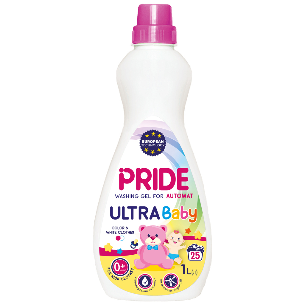Гель для прання Pride Afina Ultra Baby дитячий 1 л (4820211180904) - зображення 1