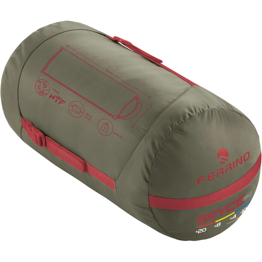 Спальний мішок Ferrino Bryce SQ +9C Green Left (86376MVVS) (929599) - зображення 2