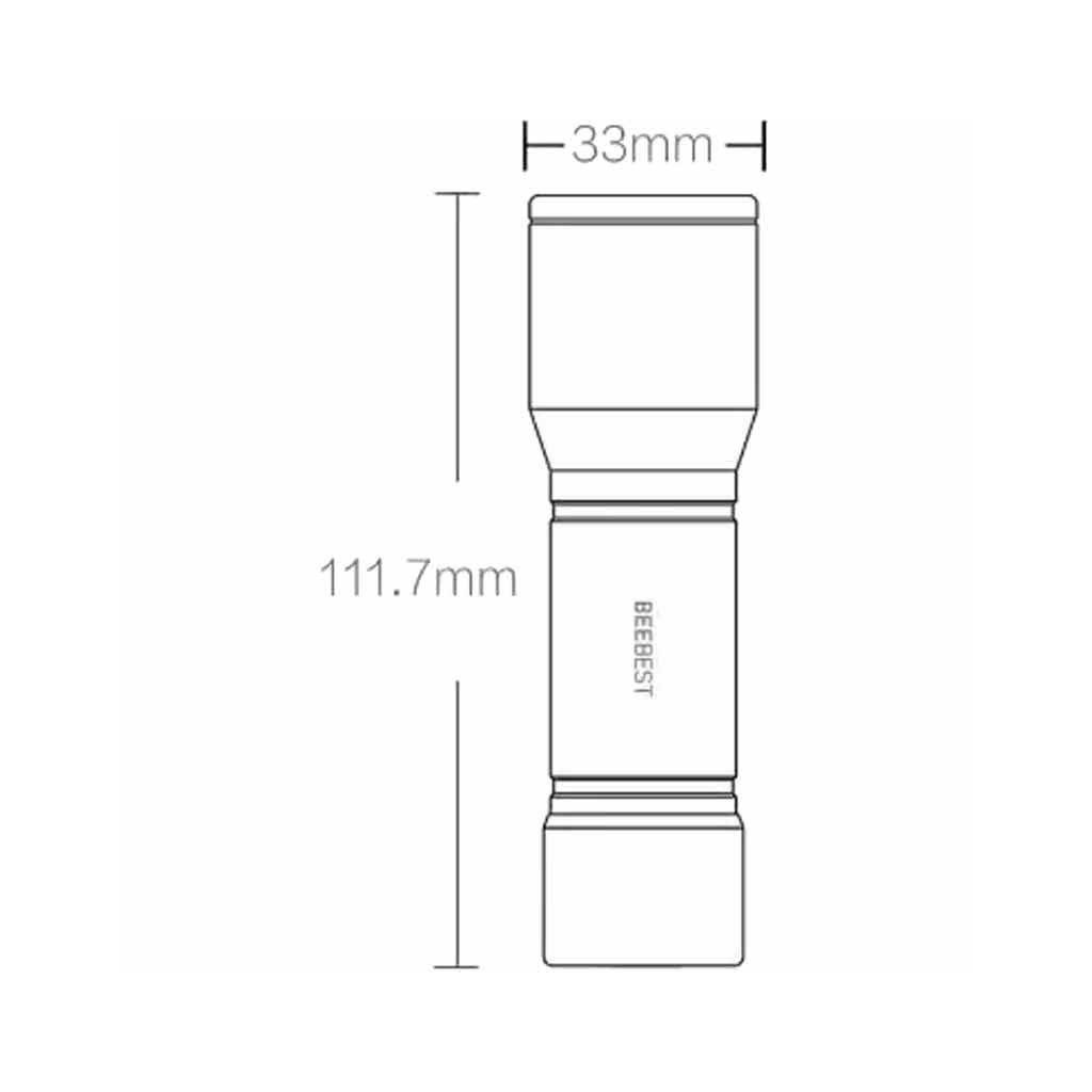 Ліхтар Xiaomi BeeBest Extreme bee portable flashlight F1 Black (6971389250208) - зображення 8