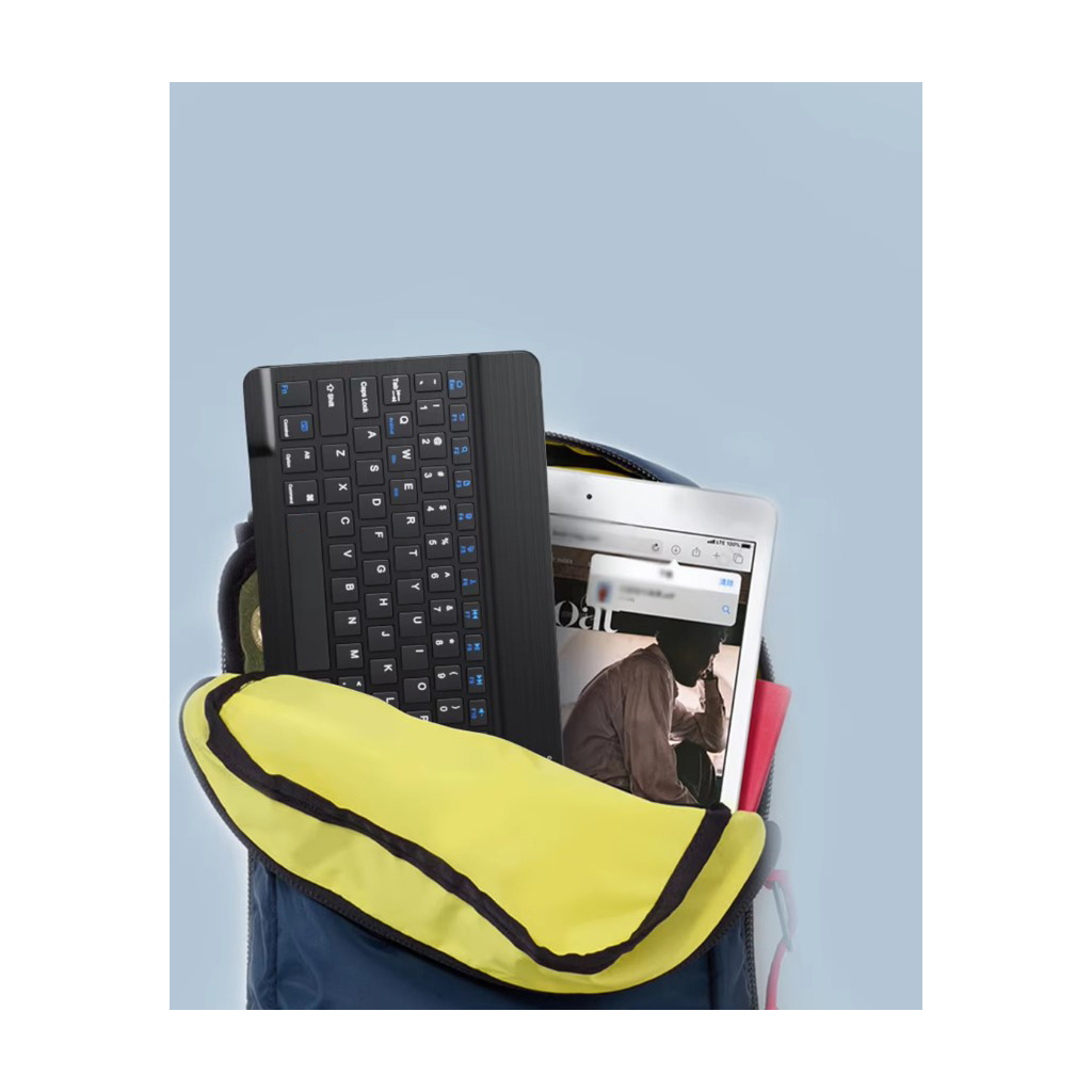 Клавіатура BeCover (245х150 мм) Bluetooth UA Black (713405) - зображення 7