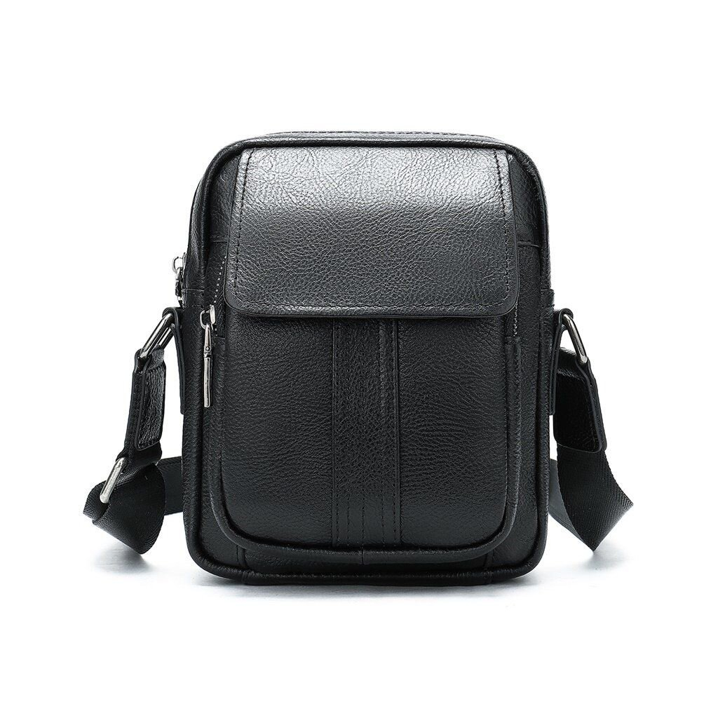 Сумка Vintage Шкіряна флотар Чорна (14943) - зображення 1