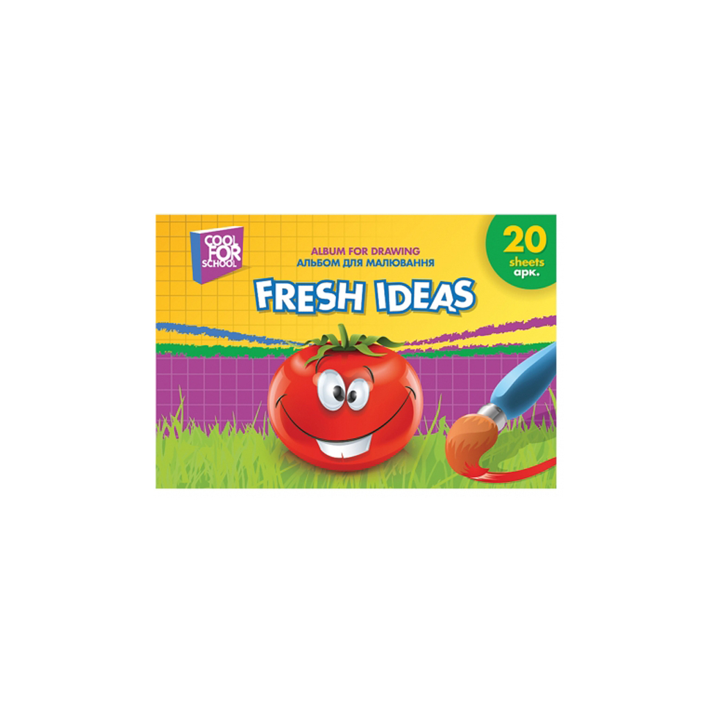Альбом для малювання Cool For School на пружині, 20 аркушів Fresh Ideas (CF60903-01u) - зображення 2
