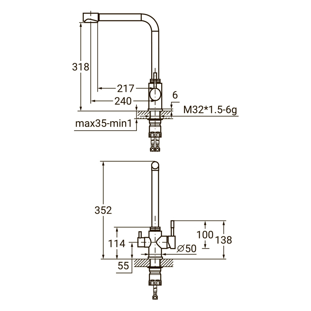 Змішувач AQUATICA KT-4B770P - зображення 6