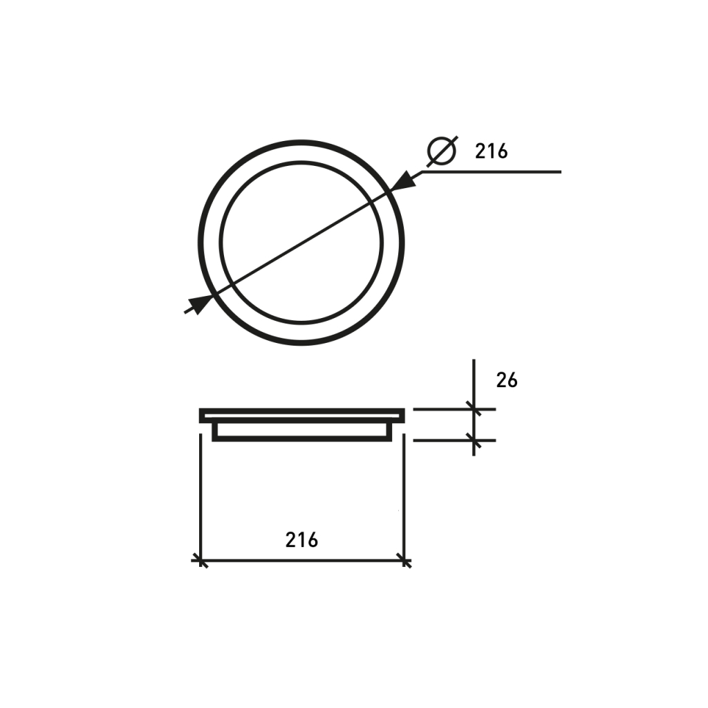 Світильник Eurolamp Downlight NEW 24W 2150Lm 4000K (LED-DLR-24/4(new)) - зображення 2