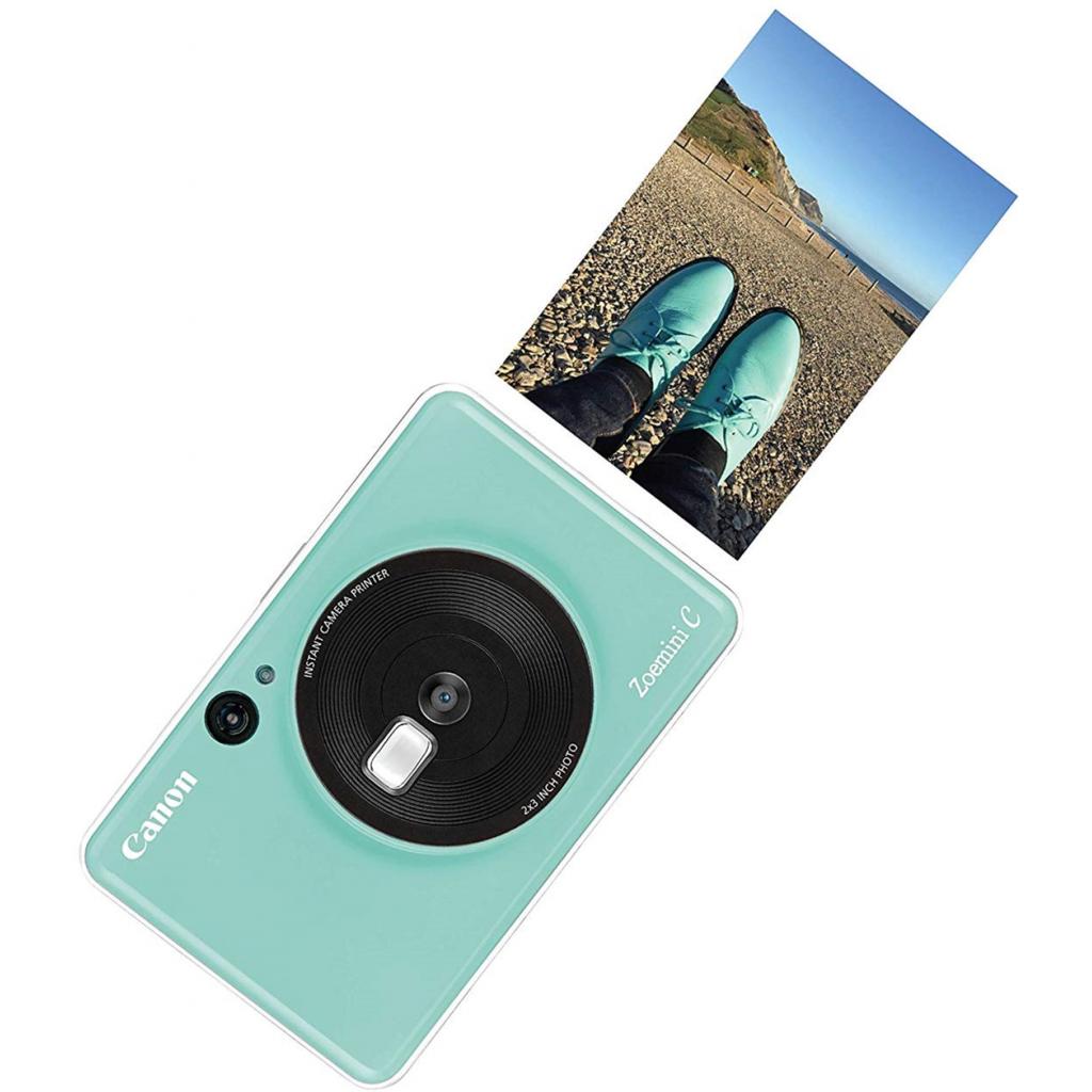 Камера миттєвого друку Canon ZOEMINI C CV123 Mint Green + 30 Zink PhotoPaper (3884C032) - зображення 5