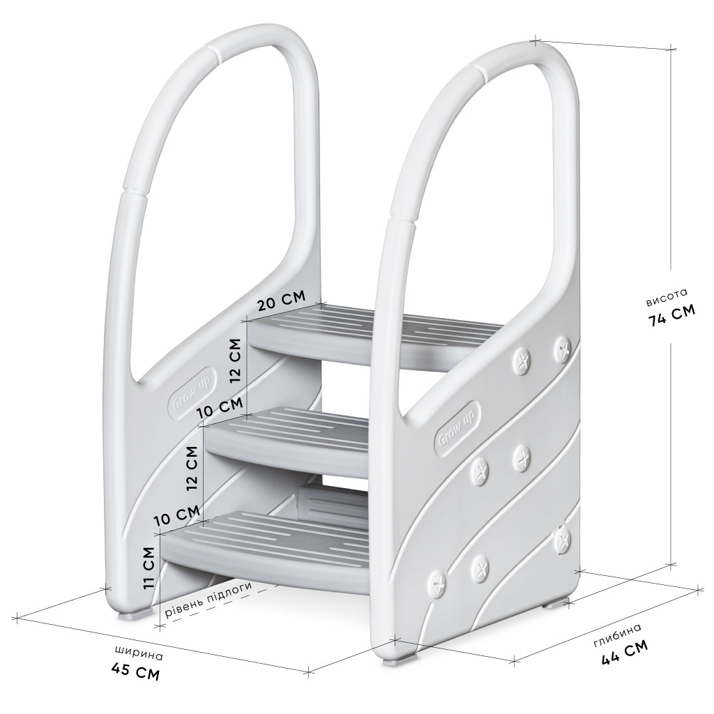Підставка дитяча Mealux Kiko сходинка White (KD-F041-2 White) - зображення 2