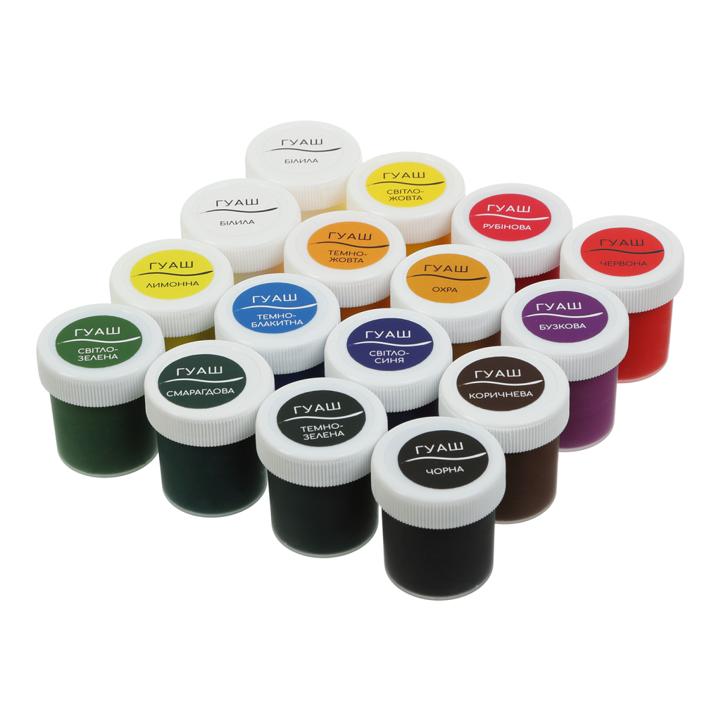 Гуашеві фарби ZiBi KIDS Line - 2 16 кольорів х 20 мл (ZB.6613) - зображення 2