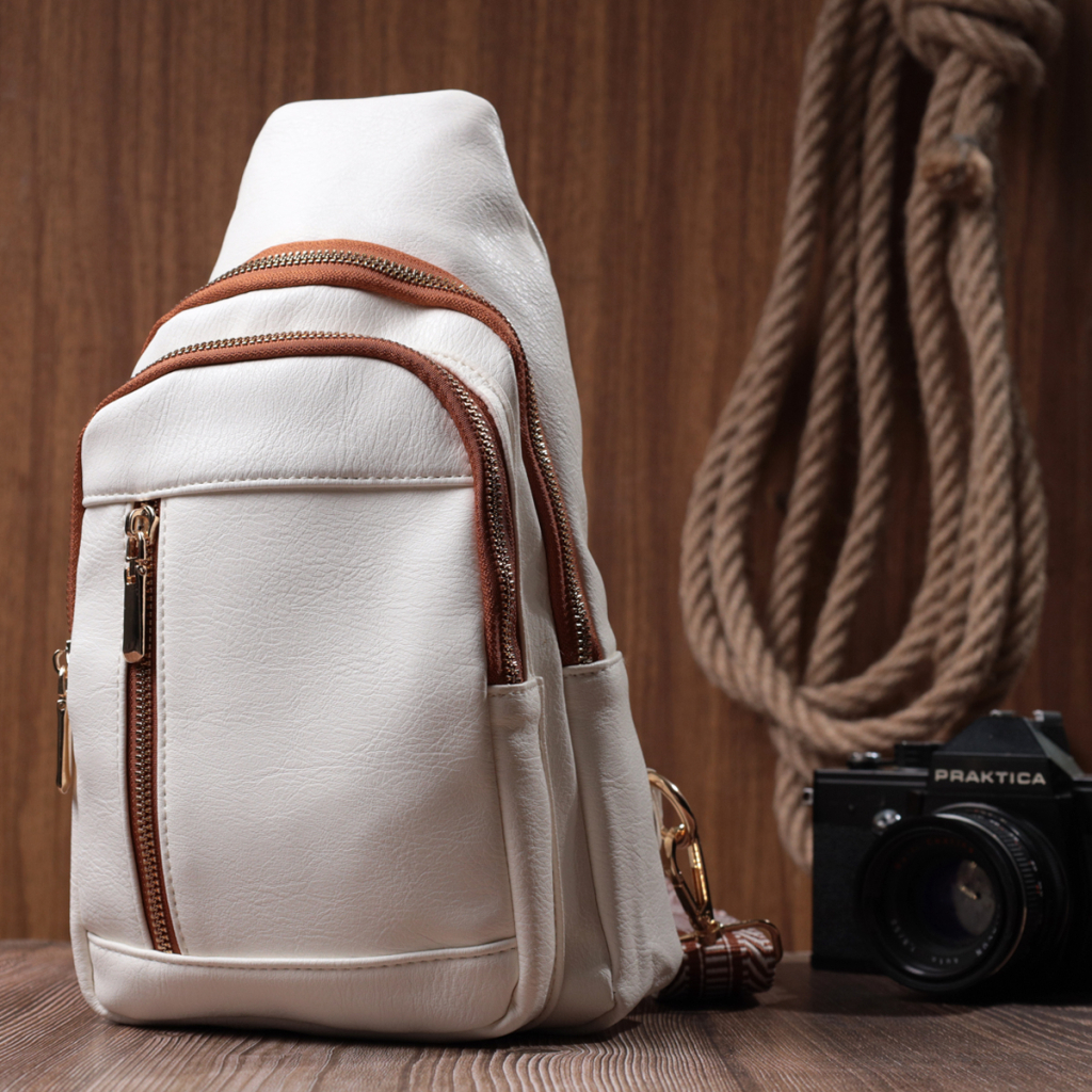 Сумка Vintage З екошкіри Біла (22746) - зображення 9