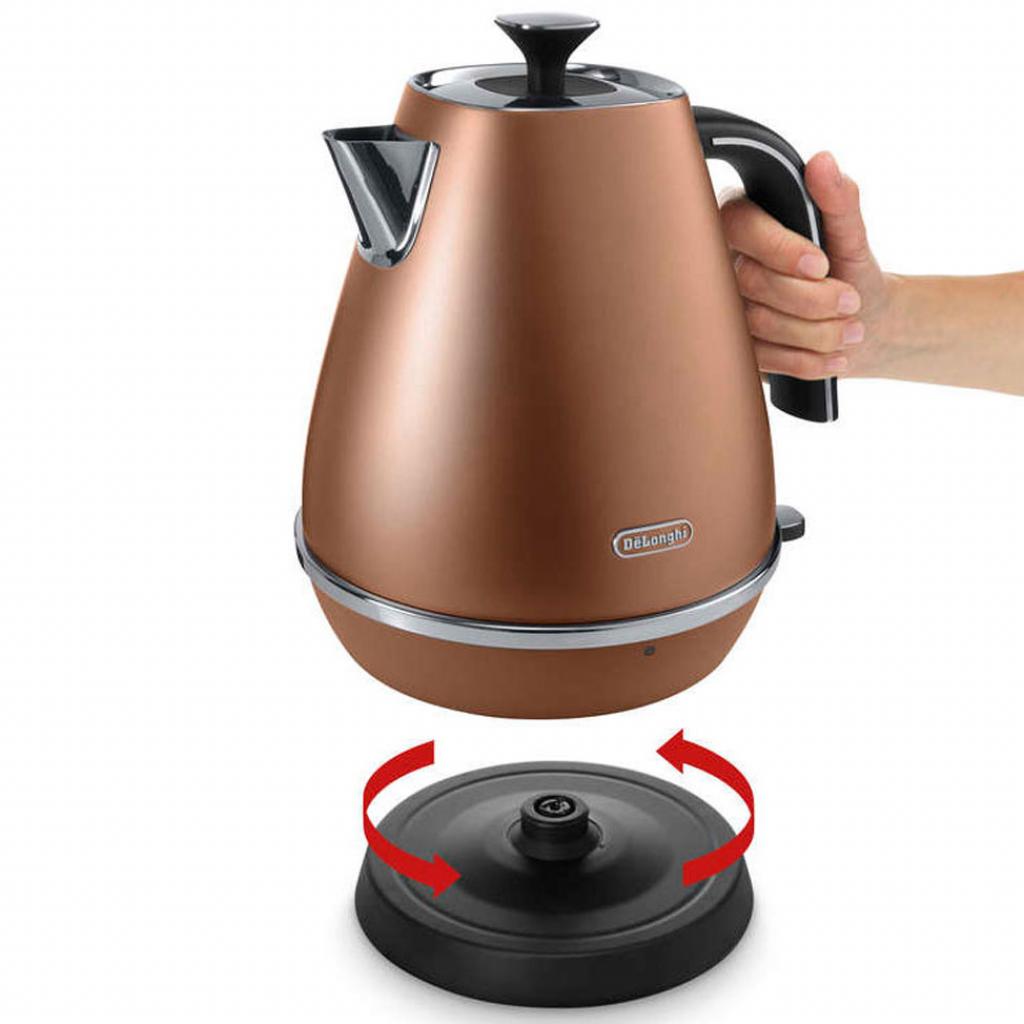 Електрочайник DeLonghi KBI 2001.CP (KBI2001.CP) - зображення 3