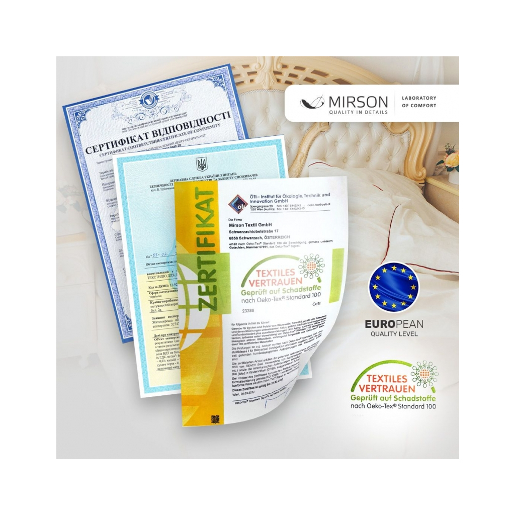 Ковдра MirSon Набір антиалергенний BamBoo Зима №3033 Color Fun Line Whales + 2 подушки середні 140х205+2х50х70 (2200004814414) - зображення 10