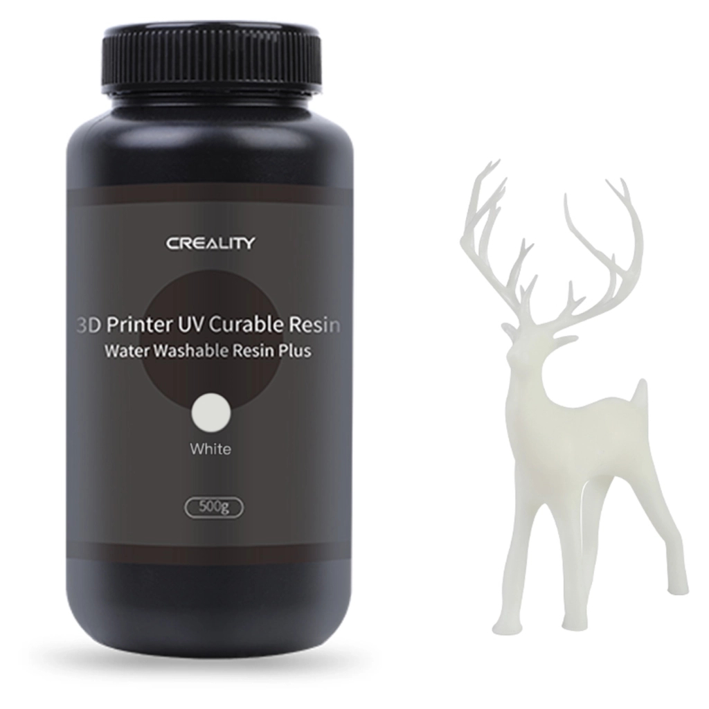 Фотополімерна смола Creality Resin, Water Washable Plus 500г, white (3302010044) - зображення 3