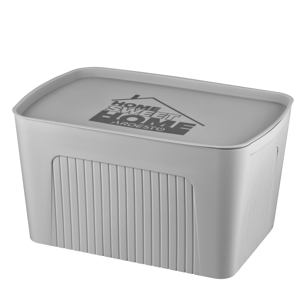 Контейнер для зберігання Ardesto З кришкою Сірий 23 л (ARHC2523G) - зображення 1