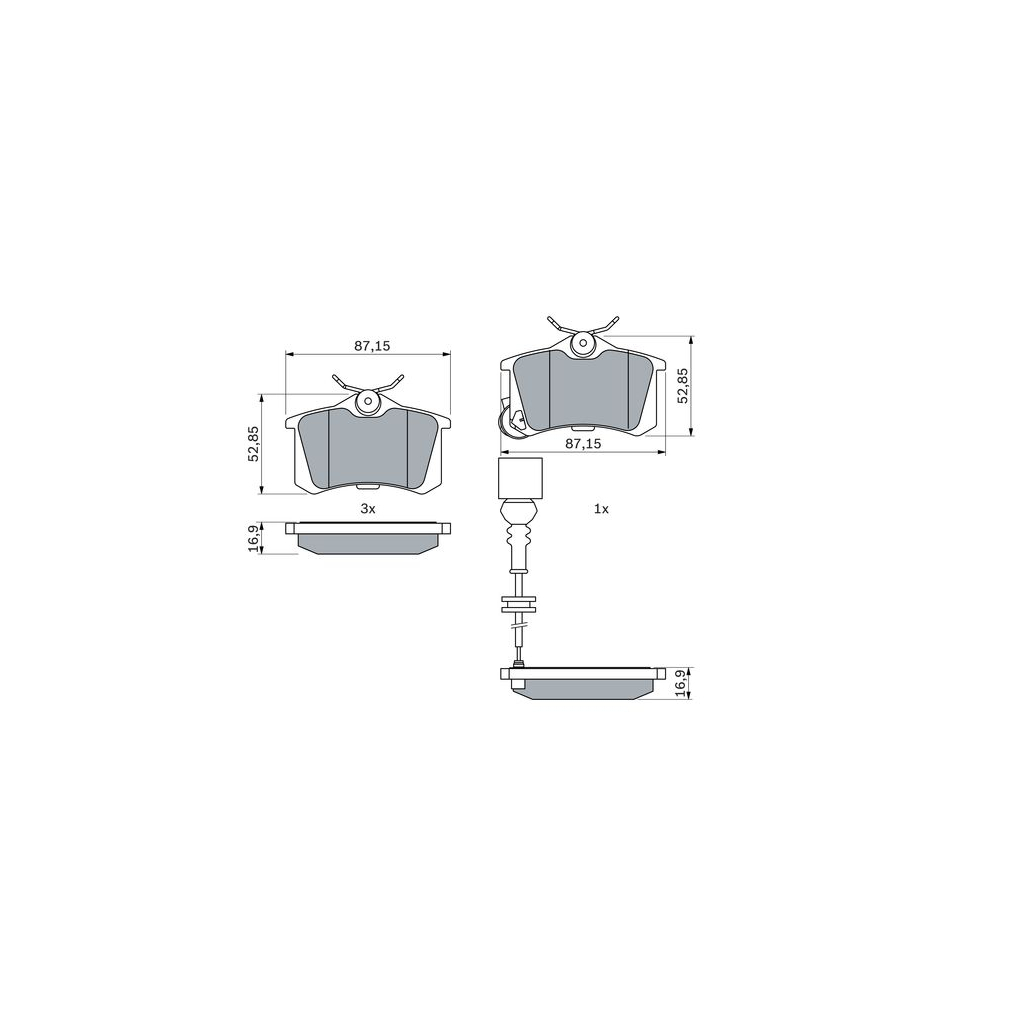 Гальмівні колодки Bosch 0 986 424 813 - зображення 3