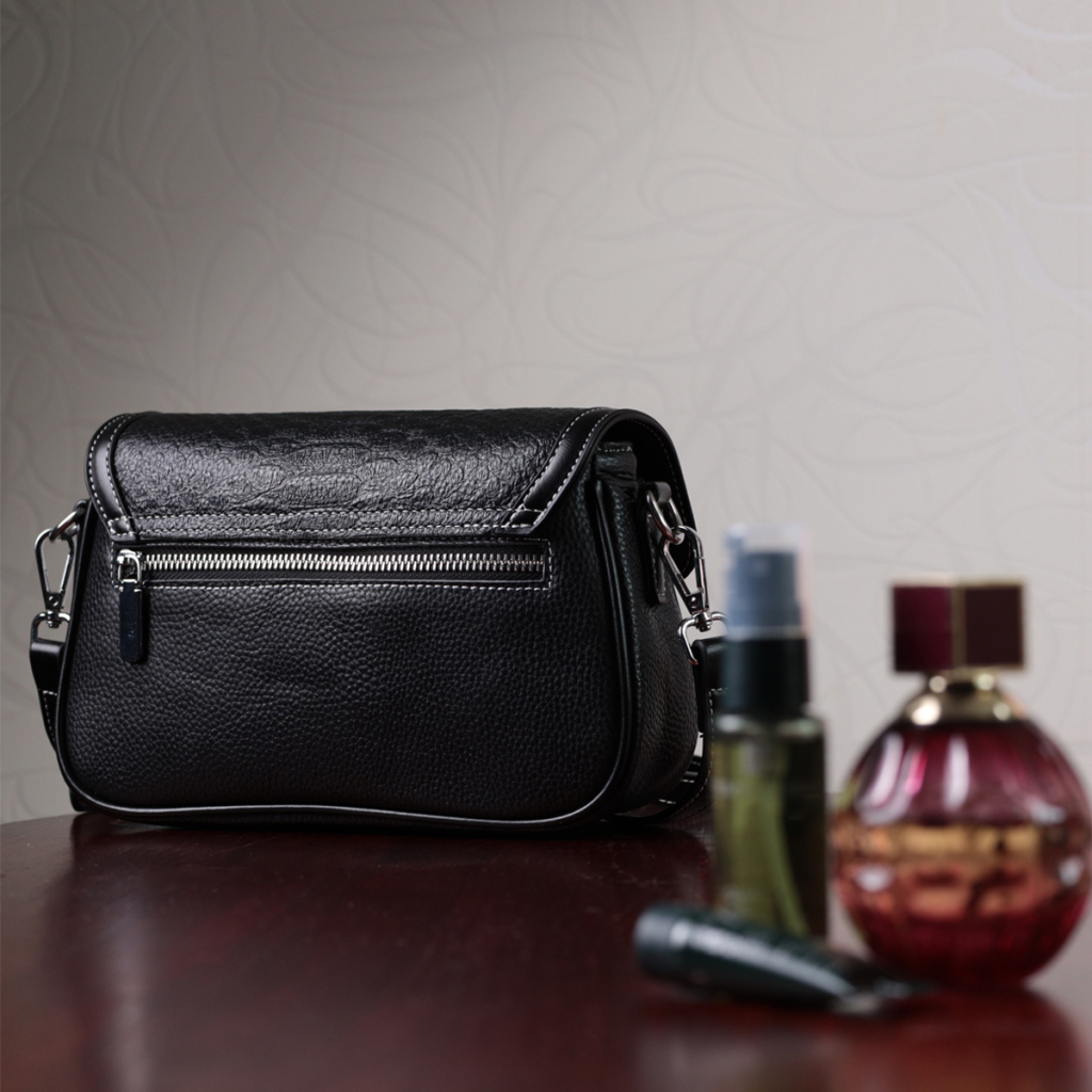 Сумка Vintage З натуральної шкіри Чорна (22624) - зображення 12