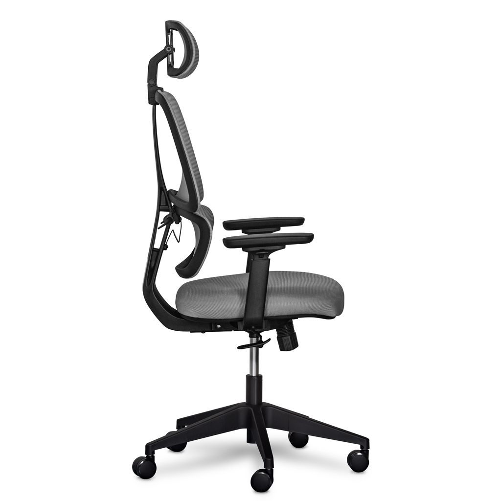 Офісне крісло Mealux Leo Air Dark Grey (Y-543 KBG) - зображення 4