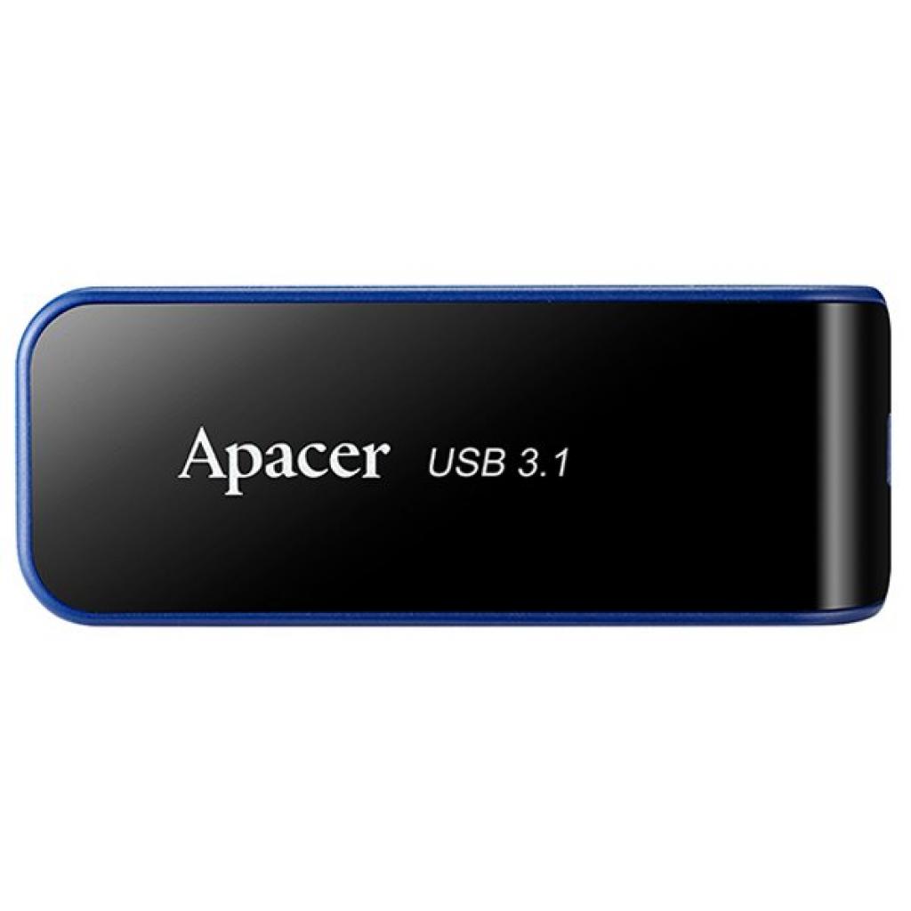 USB флеш накопичувач Apacer 64GB AH356 Black USB 3.0 (AP64GAH356B-1) - зображення 1