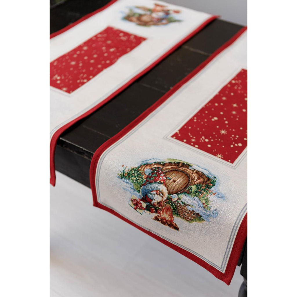 Доріжка на стіл Прованс гобеленова Різдвяне багаття 35х100 см (036899) - зображення 8