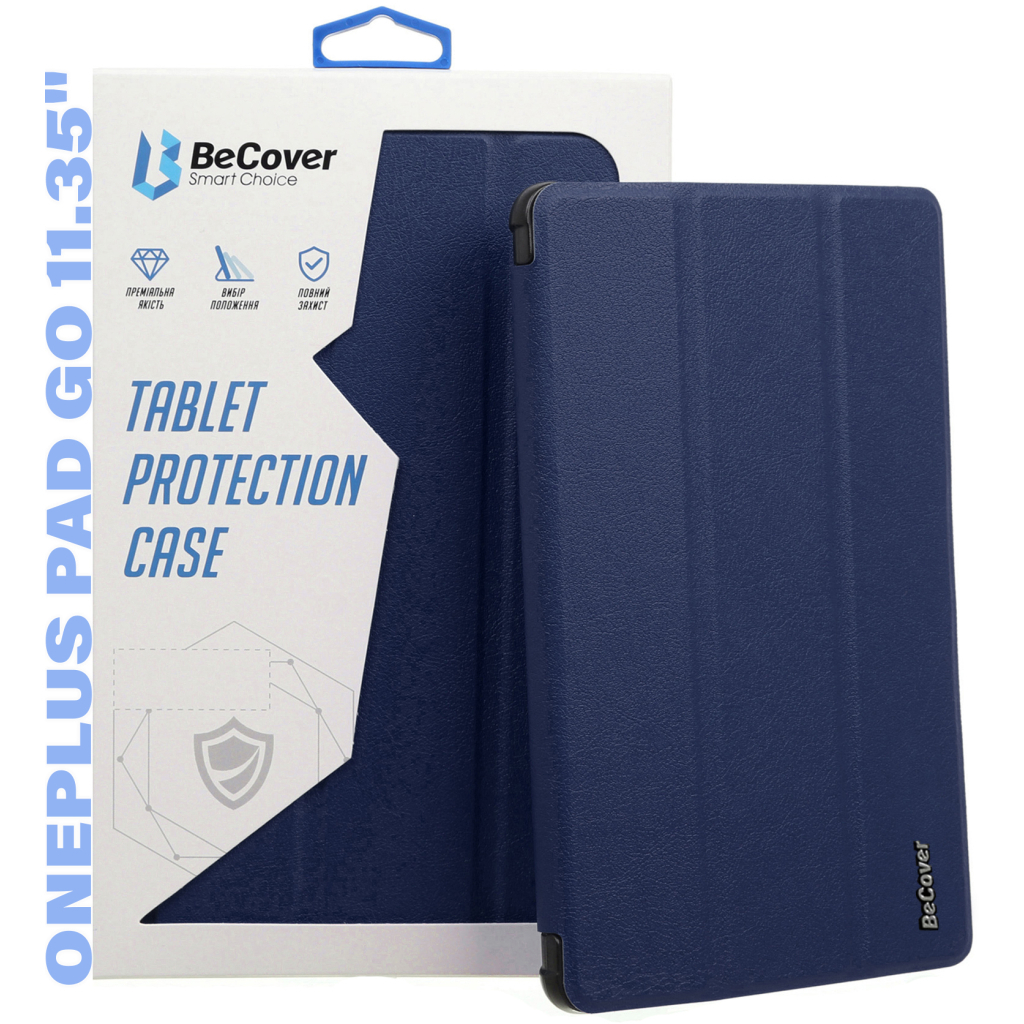 Чохол до планшета BeCover Smart Case OnePlus Pad Go 11.35" Deep Blue (710989) - зображення 1