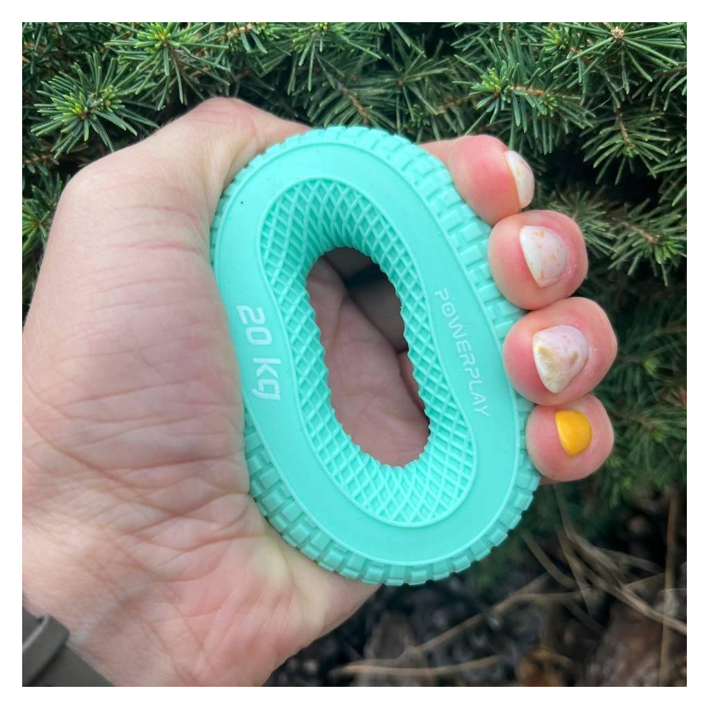 Еспандер PowerPlay PP-4333 Hand Grip Medium 20 кг Зелений (PP_4333_Green_20kg) - зображення 3