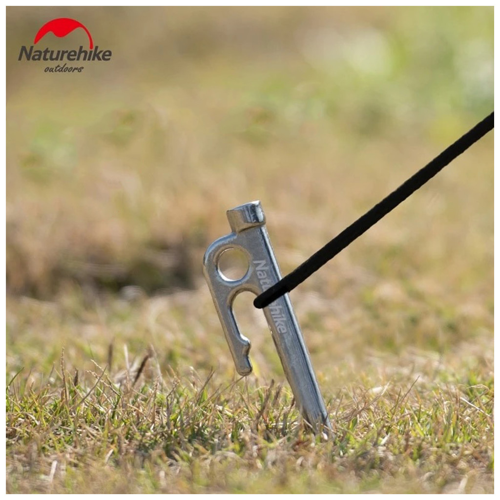 Комплект кілочків Naturehike NH19PJ014 35 см сірий (6927595746943) - зображення 3