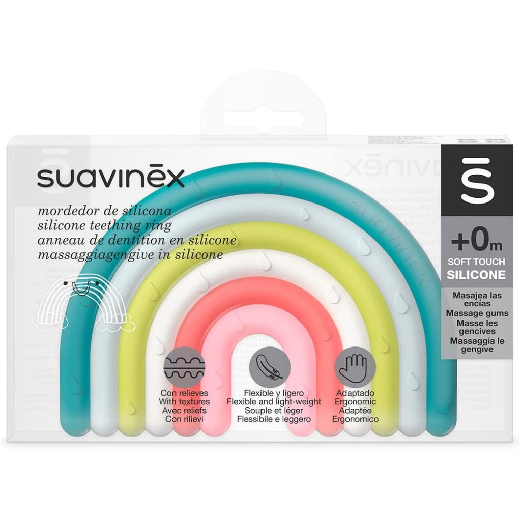Прорізувач Suavinex силіконовий з бульбашками/мультиколір (401432) - зображення 2