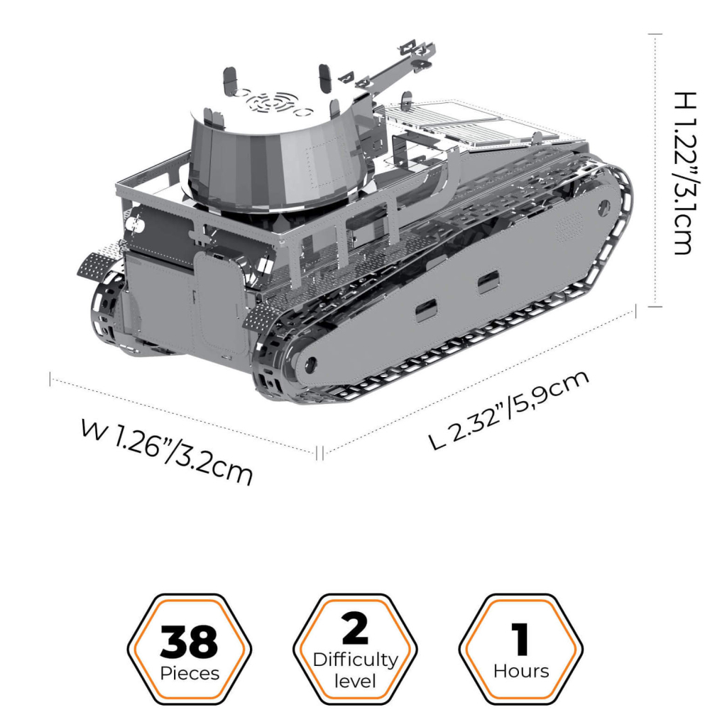 Конструктор Metal Time колекційна модель Leichttraktor Vs.Kfz.31 (MT063) - зображення 2