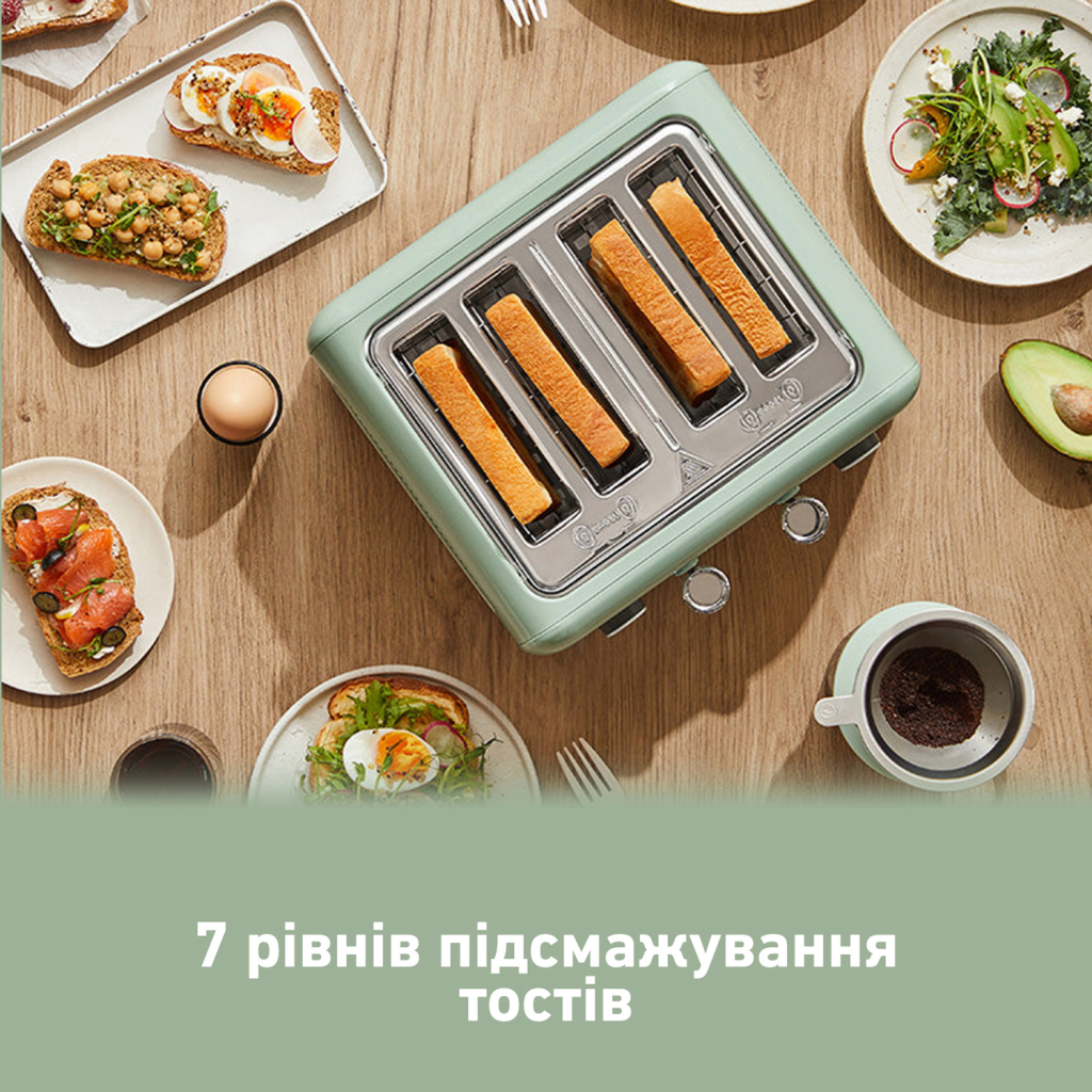Тостер Buydeem DT640E Cozy Greenish (DT640E-CG/EU) - зображення 9