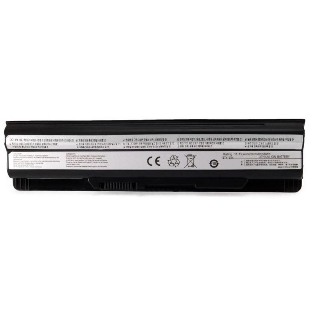 Акумулятор до ноутбука Extradigital MSI (BTY-S14) CR650 5200 mAh (BNM3992) - зображення 1