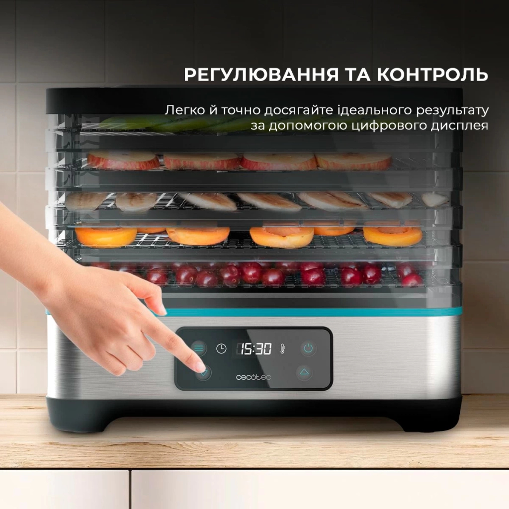 Сушка для овочів та фруктів Cecotec VitaDry Pro (CCTC-04949) - изображение 6