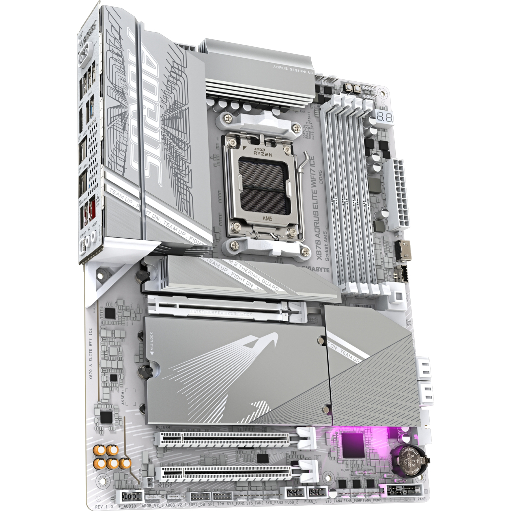 Материнська плата GIGABYTE X870 AORUS ELITE WIFI7 ICE (X870 A ELITE WF7 ICE) - зображення 3