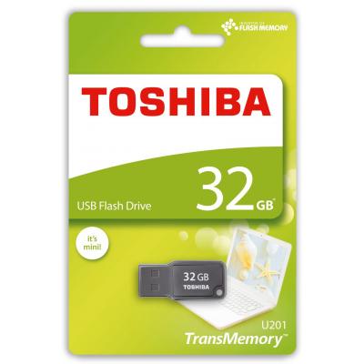 USB флеш накопичувач Toshiba 32GB Mikawa Gray USB 2.0 (THN-U201G0320M4) - зображення 2